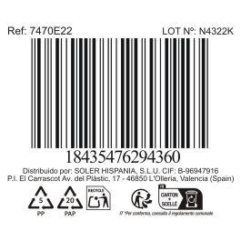 La Mediterranea Fuente Oval Black Clay 32 x 14.2 x 2.3 cm (10 Unidades)
