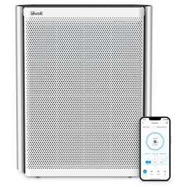 Levoit LEV1713857141431 Purificador de aire Everest Air con filtracion de 3 etapas, hasta 130 m2, modo noche, 70 W, color Gris Precio: 478.49999945. SKU: B15SP75VQD