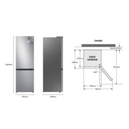 Lavadora Samsung RB34C602DSA 186 Plateado