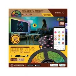 muvit iO Tira LED USB WiFi TV RGB 3m con sensor ambiental y de sonido