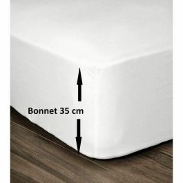 LOVELY HOME Sábana ajustable 100% Algodón 180x200cm - Sombrero 35cm - Blanco Precio: 25.4999998. SKU: S7105390