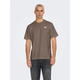Camiseta de Manga Corta Hombre Only & Sons Onsdawson Reg Ss Vd Falcon Marrón claro 2-3 Años