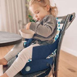 Dreambaby DRE9312742460457 Asiento Elevador Portátil para Comer Bebé - Listo para Llevar - Diseño Hojas Azul Dreambaby DRE9312742460457 Asiento Elevador Portátil para Comer Bebé - Listo para Llevar - Diseño Hojas Azul