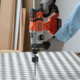 Black&Decker BCD900E2K Taladro Percutor Inalámbrico SDS Plus 18V con 2 Baterías 2.5Ah y Maletín
