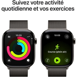 Apple Watch S11 Titan Schiefer Cellular 46mm Reloj Inteligente con Correa Milanesa Titanio y Conexión Cellular