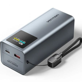 Vention FKCH0 Powerbank 20000mAh 100W USB-C y USB-A con Pantalla TFT Gris Precio: 46.49999992. SKU: B1K5CBYJVE