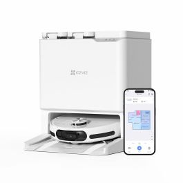 Ezviz Robot aspirador con mopa EZV1726330905836, Cepillo lateral elevado, 7200 Pa, Limpieza con agua caliente a 60 °C