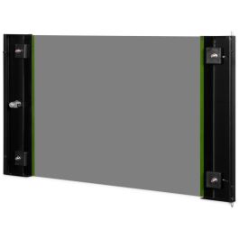 Digitus DN-19 07-U Puerta frontal de cristal para armario mural 7U de 19", Vidrio/Metal, Negro con cierre