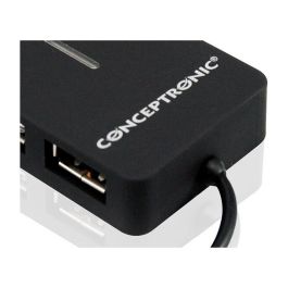 Conceptronic Hub Externo USB 2.0 4 Puertos 480 Mbps