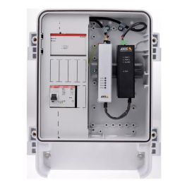 Axis T8144 Midspan Industrial PoE 60W, 1 Puerto, para Montaje en Carril DIN, con Doble Entrada DC Redundante para Entornos Exigentes