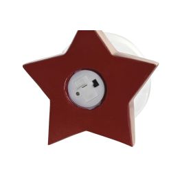 DKD Home Decor Figura Navidad Moderna de Resina con Luz LED, Forma de Bola, 11x18x15 cm (2 Unidades)