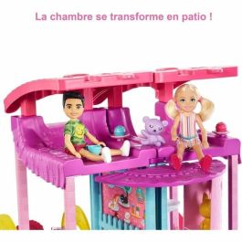 Barbie MATHHX44 Muñeca Chelsea y sus Mascotas - Set de Juego Estando al Día 50 cm