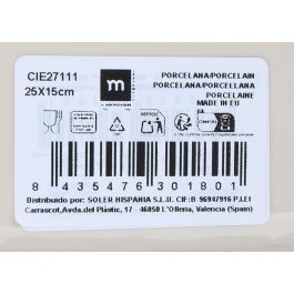 Fuente Ovalada Cies 25x15x2.2 cm - Inde (6 Unidades) Fuente Ovalada Cies 25x15x2.2 cm - Inde (6 Unidades)