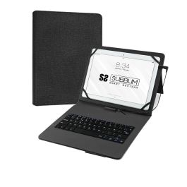 SUBBLIM Funda Tablet KEYTAB PRO USB 10,1" Black