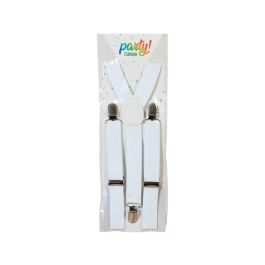 Tirantes Blancos para Disfraz Formal o de Novio - Accesorio Elegante para Eventos