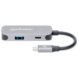 MANHATTAN USB-C a HDMI 3-en-1 Conversor Docking con Suministro de Energía (PD)