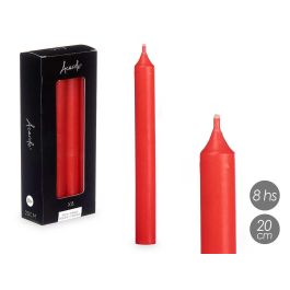 Set 8 Cirios Rojo 20 Cm 8 Horas Acorde (12 Unidades) Set 8 Cirios Rojo 20 Cm 8 Horas Acorde (12 Unidades)