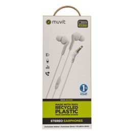 muvit for change auriculares estéreo E57 3.5mm blancos
