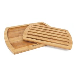 Quttin Bandeja Corta Pan Bambú 36 x 25 x 1.8 cm (6 Unidades)