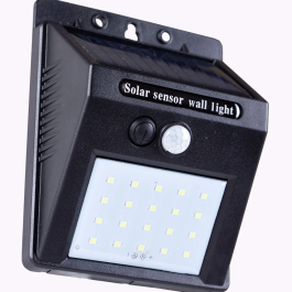 Aplique LED 6000K Solar IP65 con Sensor PIR 40.000H HO-SW5050-PIR