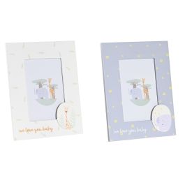 DKD Home Decor Marco de Fotos Kids Baobab Madera Cristal Blanco Azul Celeste 10x15 cm (1.5 x 22 x 17 cm) 12 Unidades Precio: 34.50000037. SKU: B19TMKVWB7