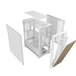 Phoenix technologies Caja Ordenador Artisan Noble, Frontal Madera, Cristal Templado, Gaming, ATX