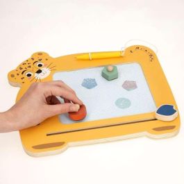 Woomax Pizarra Mágica de Madera con Diseño de Animales para Niños de 3 a 10 Años