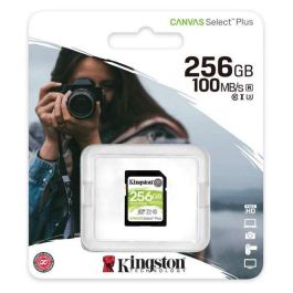 Kingston SDS2/256GB Tarjeta Memoria SDXC 256GB Clase 10, 100MB/s, Compatible con 4K y Full HD