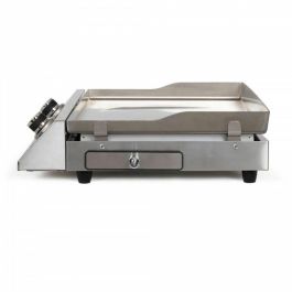Livoo Plancha eléctrica de acero inoxidable con 2 termostatos DOC302 LIV1698904862763
