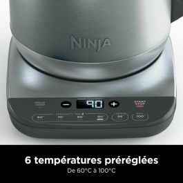 Ninja KT201EU Hervidor de Agua de Acero Inoxidable con Temperatura Regulable, 3000 W y 1.7 L