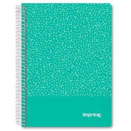 IMPREX Cuaderno Espiral Tapa PP A5 80 Hojas 90 gr Cuadriculado 4x4 Verde (Pack 4 Unidades) (4 Unidades) Precio: 5.89000049. SKU: B15634L5K2