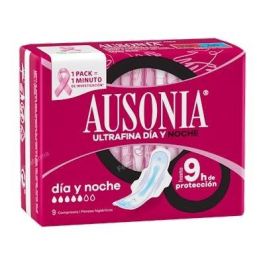 Ausonia Compresas Higiénicas Adapt Noche con Alas 9 Unidades Precio: 1.89000032. SKU: S0573725