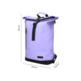 Cartera Antartik Mochila Waterproof Enrollable Diseño Casual Color Lavanda 480x130x280 mm