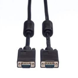 ROLINE 11.04.5660 Cable Monitor VGA (D-Sub) a VGA (D-Sub) Macho a Macho con Ferrita Negro 10m