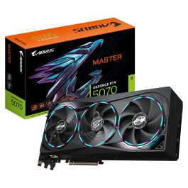 GIGABYTE Tarjeta Gráfica AORUS GeForce RTX 5070 MASTER 12G GDDR7 PCI-E 5.0 GV-N5070AORUS M-12GD Precio: 837.68999985. SKU: B12LTTJN75