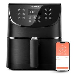 Cosori Freidora de Aire Caliente Inteligente 5.5 L Negro 77-204 °C 1700W