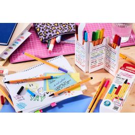 Stabilo Rotulador Point 88 Colores Surtidos Estuche En Zig Zag 18 Unidades