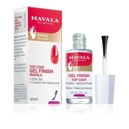 Mavala Top Coat Efecto Gel: Fijador de Manicura con Volumen, Suavidad y Brillo Extra sin Lámpara UV