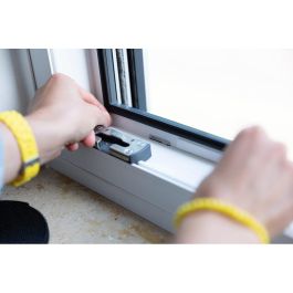 Schellenberg 70474 Mosquitera Easy Open 130 x 150 cm Antracita Poliéster Instalación sin Taladro