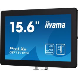 iiyama OTF1616MC-B1 Monitor Táctil 15.6" Full HD 1920x1080 Pixeles HDMI DP USB Negro