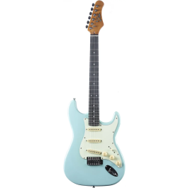 Eko Guitarra Eléctrica ST300 Tipo Strat - Azul Daphne
