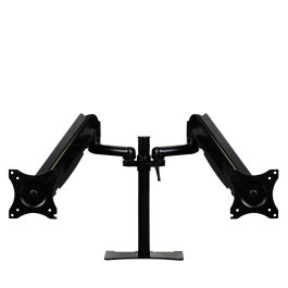 Phoenix technologies Brazo Articulado Doble Soporte Monitor Ajustable con Amortiguador de Gas, Doble Fijación, VESA 75/100mm