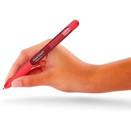 Paper Mate Inkjoy Gel Brillante Bolígrafo Retráctil Punta Media Rojo Caja -12U-