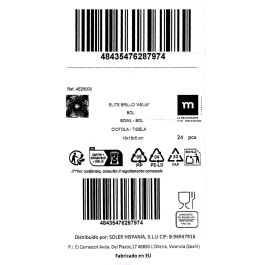 La Mediterranea Bol Aelia Elite Brillo 18x18x5 cm (24 Unidades)