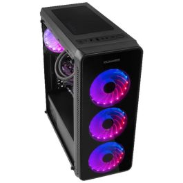 Nox NXHUMMERTGM Caja Gaming Semitorre Hummer TGM ARGB Rainbow con Paneles de Cristal Templado y 4 Ventiladores Pre-instalados ATX
