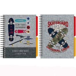 Senfort Cuaderno Espiral A6 120H T-Dura 2 Separadores Forrado Skateboard Surtido Precio: 3.50000002. SKU: B14NFTNMRK