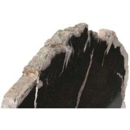 DKD Home Decor Figura Balines Indonesia 1c24 Negro Blanco 11 x 40 x 30 cm Fosil y Madera