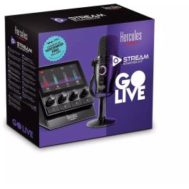 Hercules Stream Starter Kit Control de Audio y Streaming con Micrófono USB Dynamic HUD-600 y Voicemod Pro 4781068