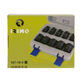 Irimo Juego Vasos de Impacto 1/2" 167-10-4 para Maquinaria 10-24mm 10uds Acero Cromo Molibdeno