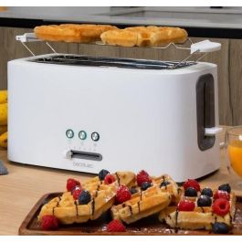 CECOTEC 03190 Tostadora, 4 Rebanadas, 1630 W, Blanco